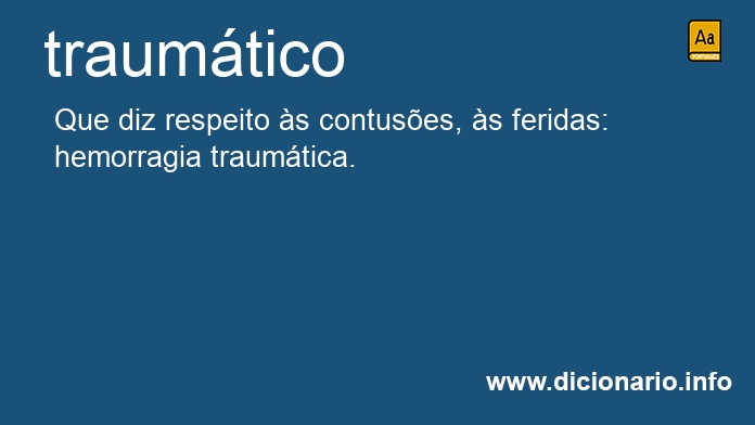 Significado de traumtico