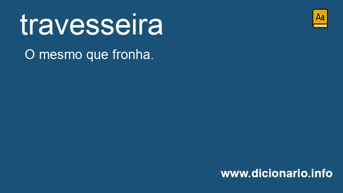 Significado de travesseira