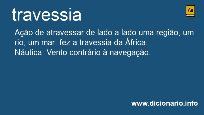 Significado de travessia