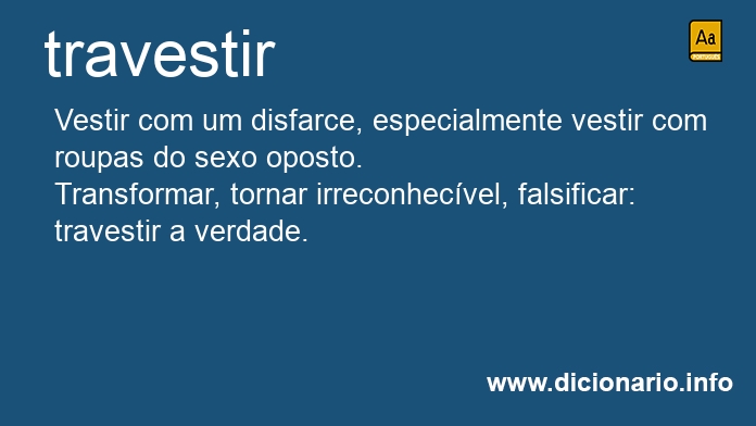 Significado de travesta
