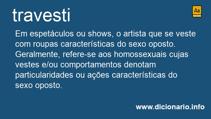 Significado de travesti