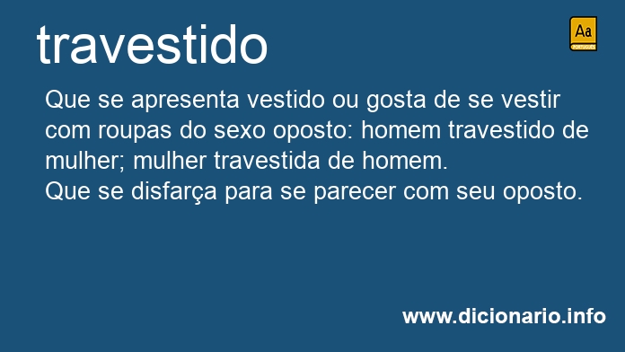 Significado de travestido