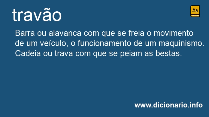 Significado de traves
