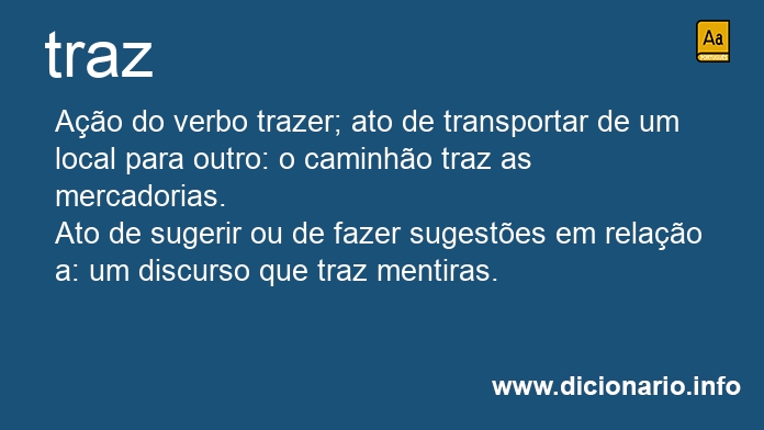 Significado de traz