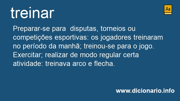 Significado de treinar