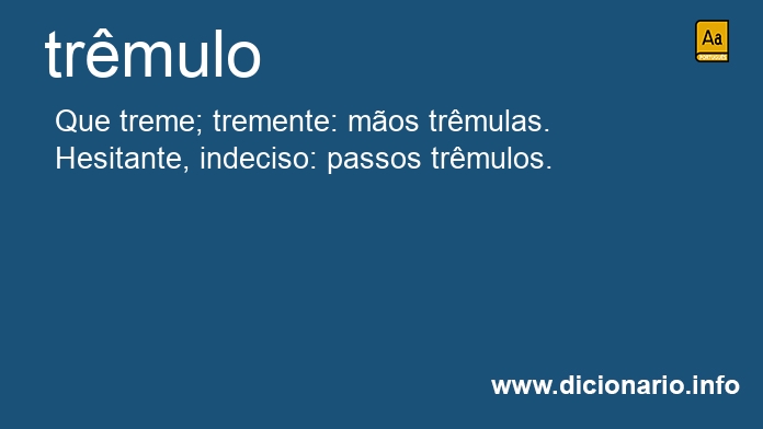Significado de trmulos