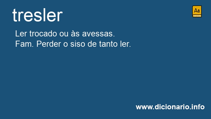 Significado de tresler