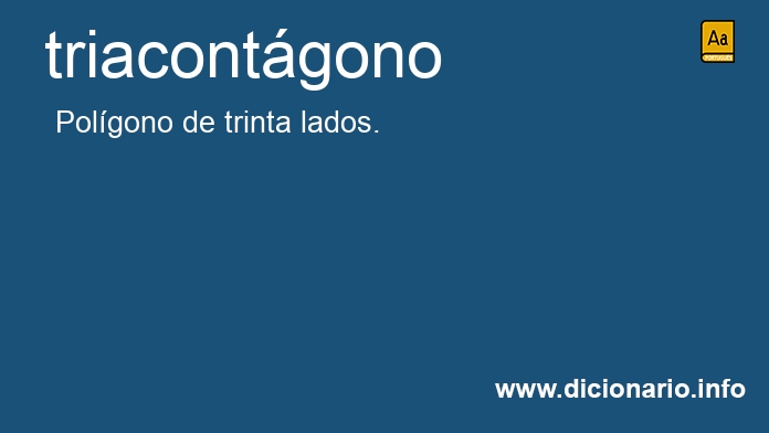 Significado de triacontgono