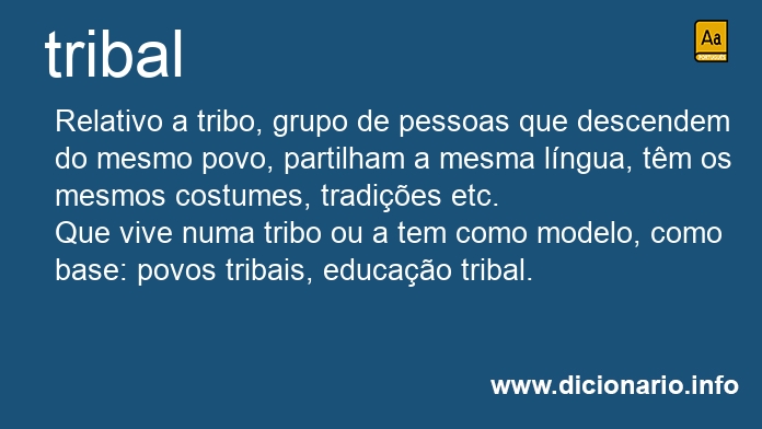 Significado de tribais