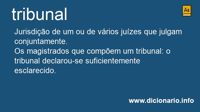 Significado de tribunal