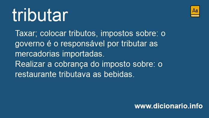 Significado de tributaro