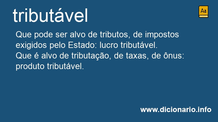 Significado de tributvel