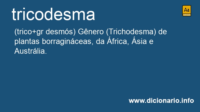 Significado de tricodesma