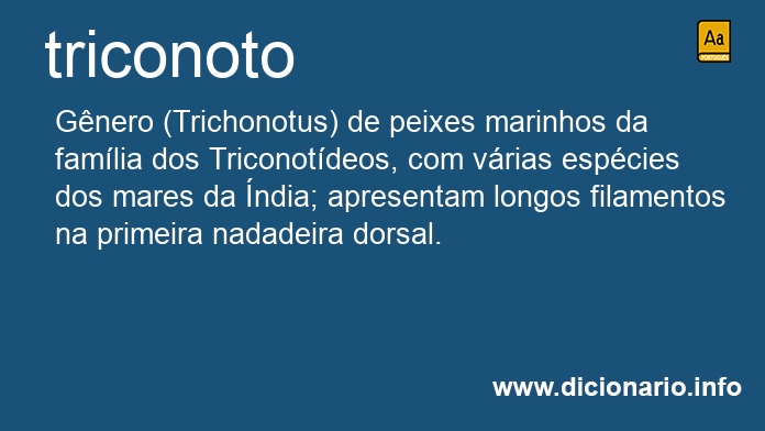 Significado de triconoto