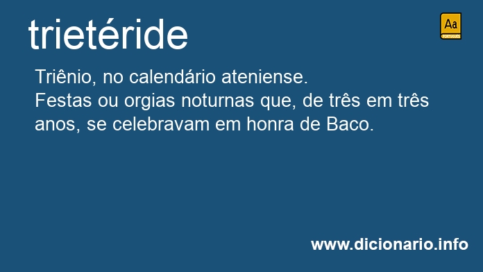 Significado de trietride