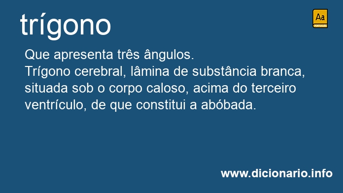 Significado de trgono