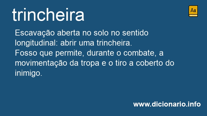 Significado de trincheira