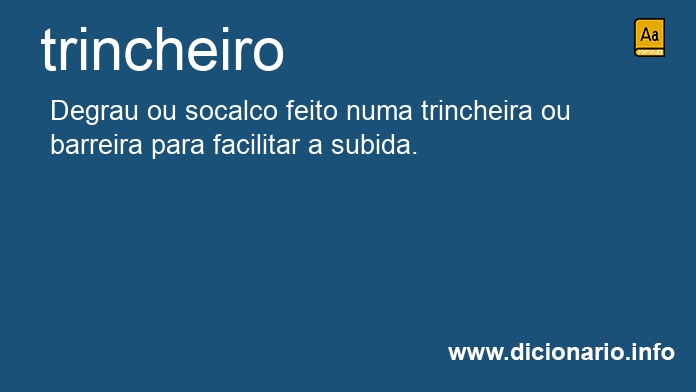 Significado de trincheiros