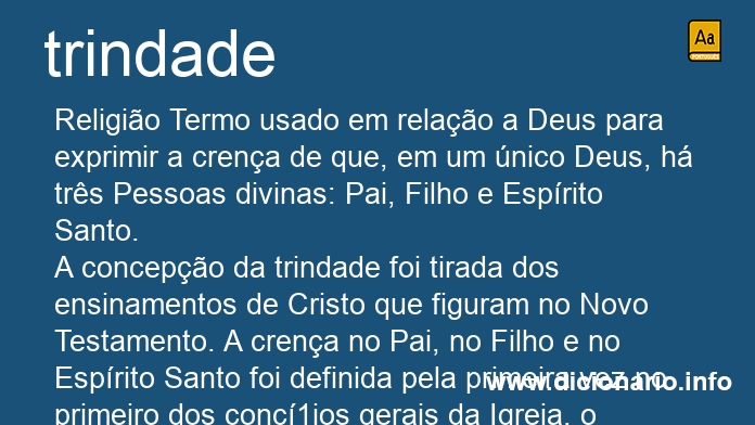 Significado de trindades