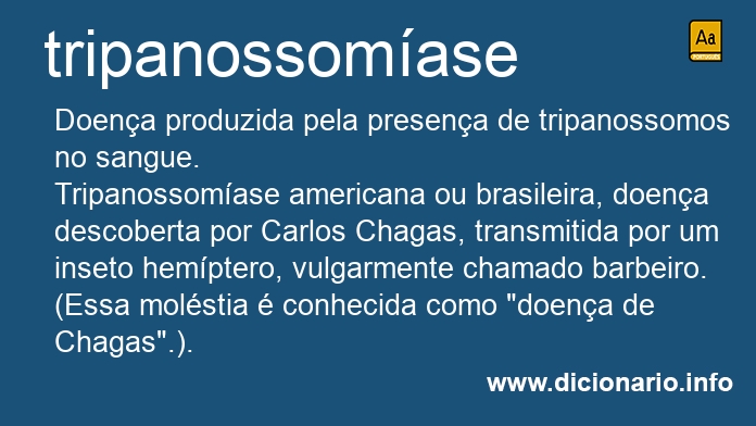 Significado de tripanossomase