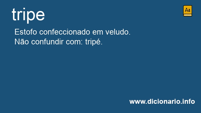 Significado de tripe