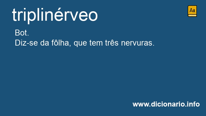 Significado de triplinrveo