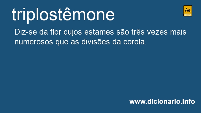 Significado de triplostmone