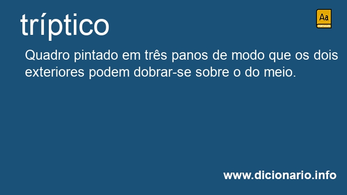 Significado de trptico