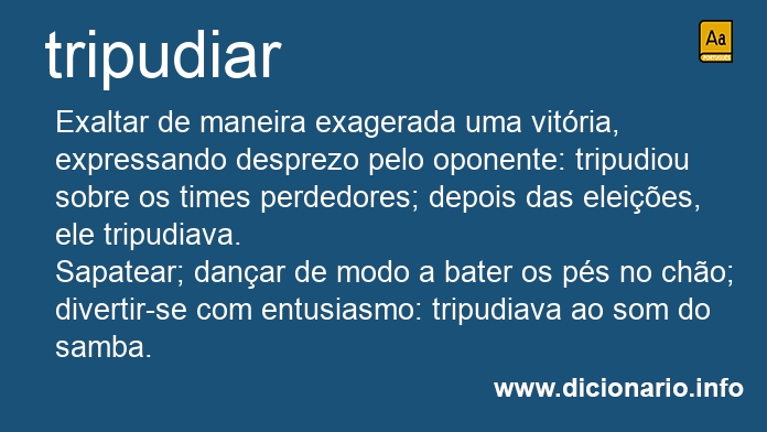 Significado de tripudio