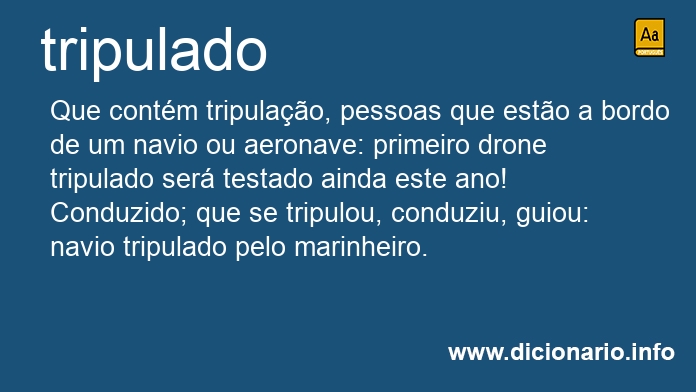 Significado de tripulado