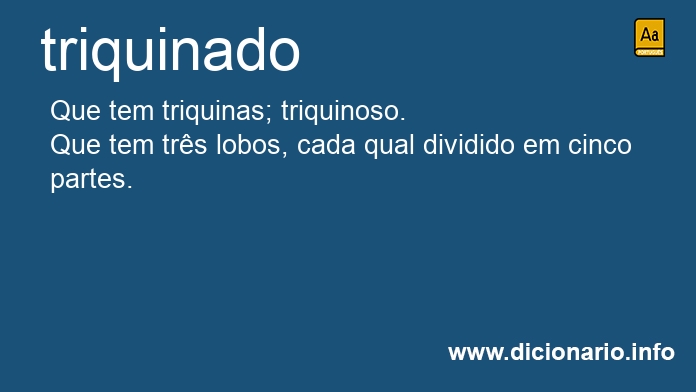 Significado de triquinado