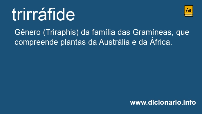 Significado de trirrfide