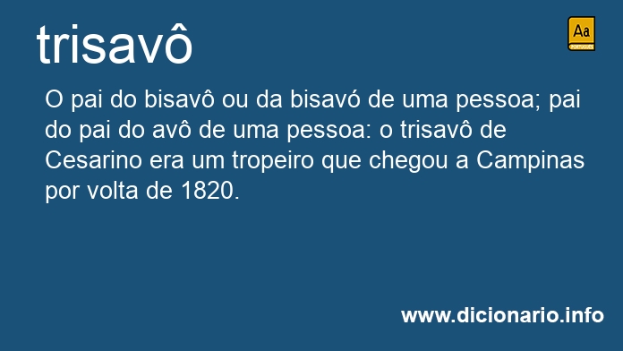 Significado de trisavs