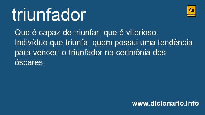 Significado de triunfador