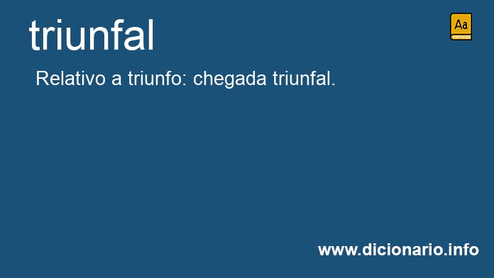 Significado de triunfal