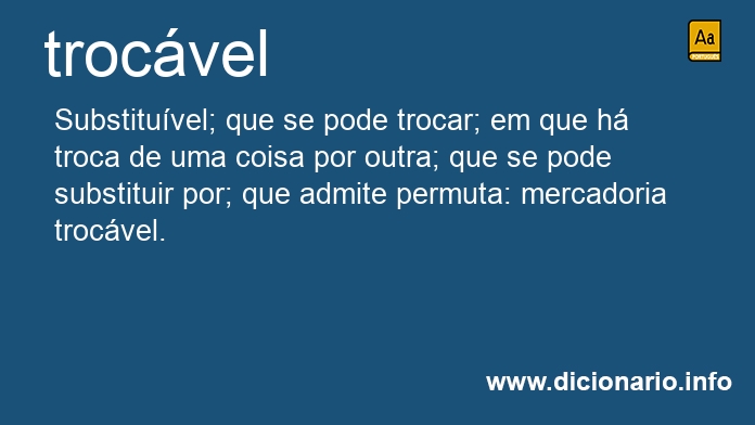 Significado de trocvel