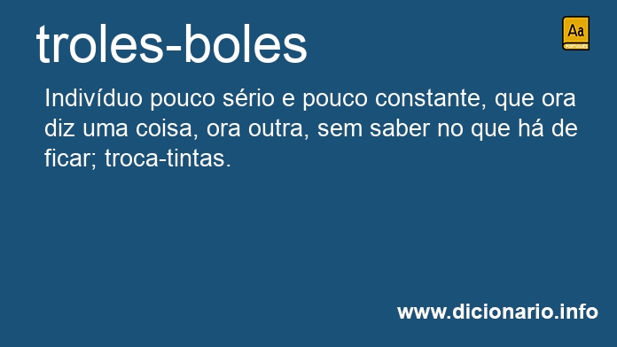 Significado de troles-boles