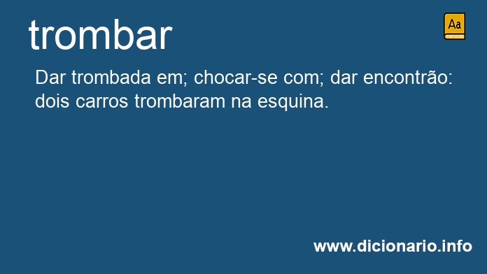 Significado de trombar