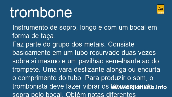 Significado de trombona