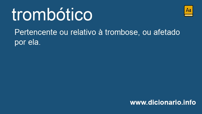 Significado de trombtica