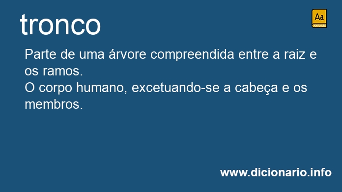 Significado de troncos