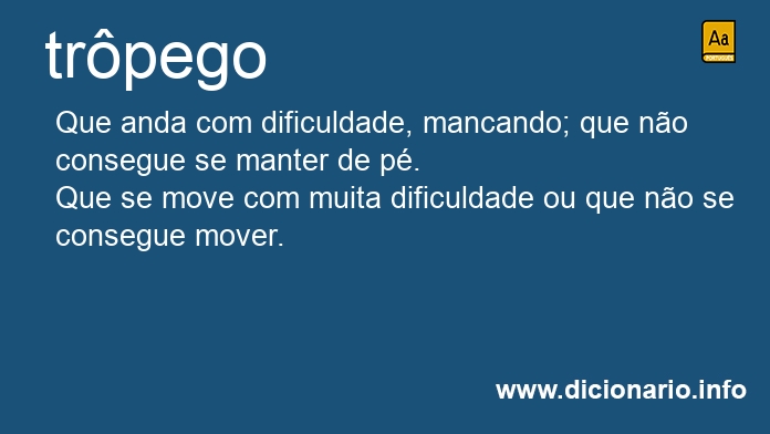 Significado de trpega