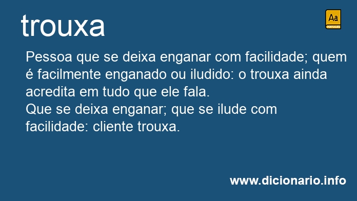 Significado de trouxa