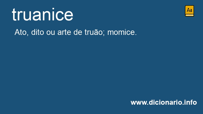 Significado de truanice