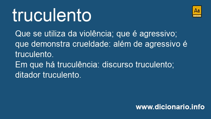 Significado de truculenta