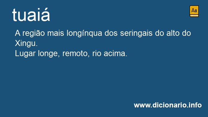 Significado de tuai