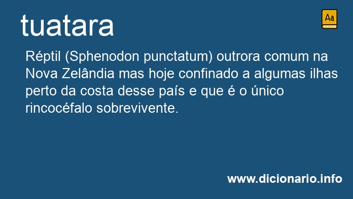 Significado de tuataras