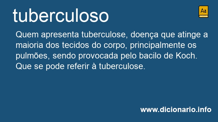 Significado de tuberculoso