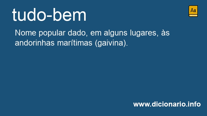 Significado de tudo-bem