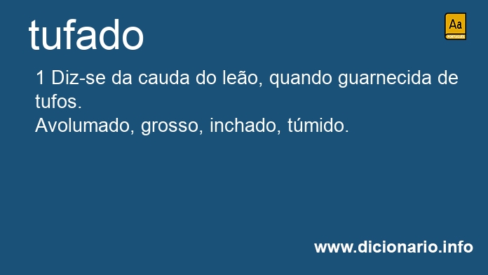 Significado de tufado